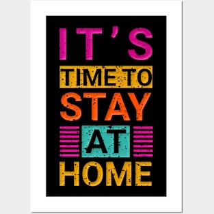 Stay home Posters and Art